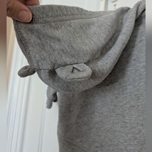 Hanna Andersson Gray Baby Bear Ears Zip Hoodie